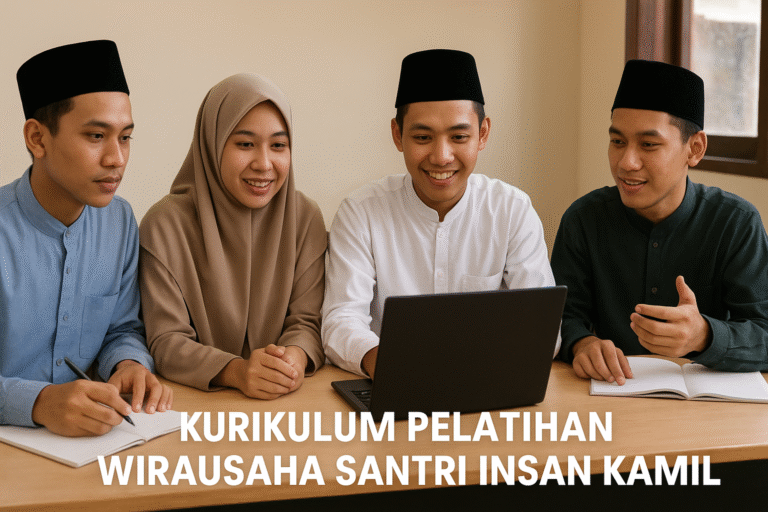 Santri Insan Kamil sedang pelatihan wirausaha di pesantren