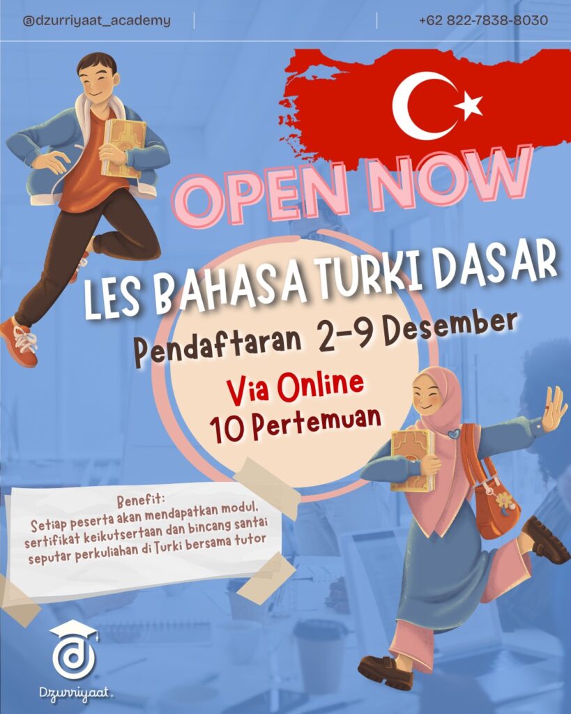 Dzurriyaat Language Academy – Turkish Basic Class